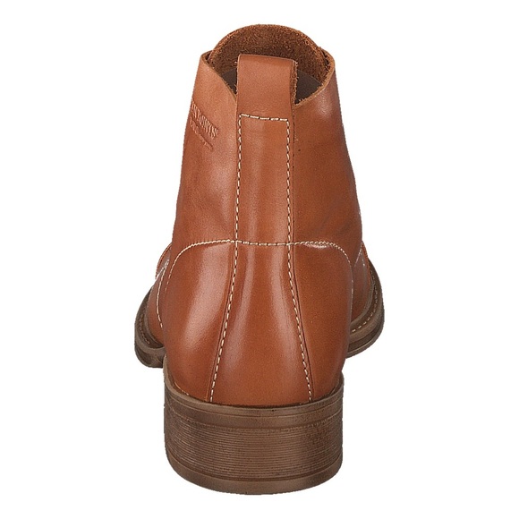 Women's Tan Leather Combat Boots - Picture 10 of 10